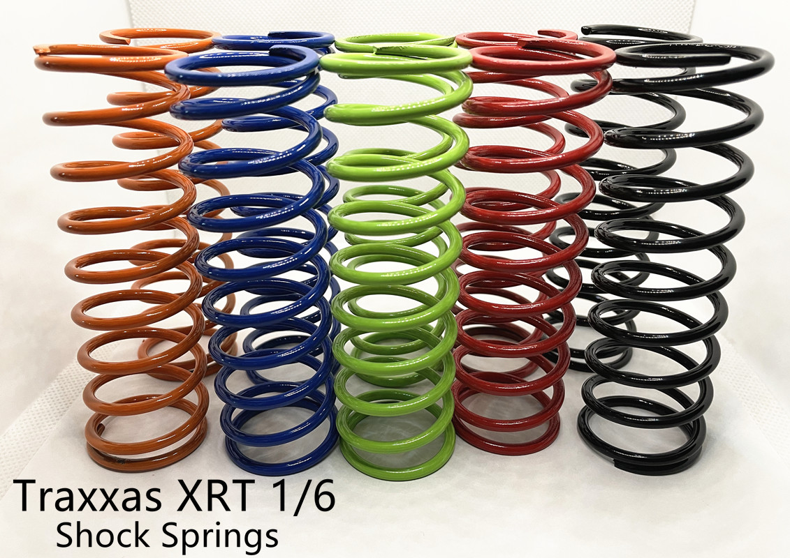 GVM CNC Thicker Harder Powder Coated Shock Springs Wire Dia 3.2mm for Traxxas XRT 1/6 RC Parts XRT Shocks springs 4Pcs - Image 2