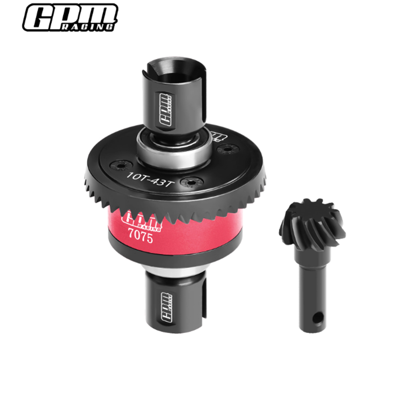 20CrMnTi Steel + 7075Alu 10/43T Front/Rear Complete Diffs For TRAXXAS 1/8 Sledge - Image 5