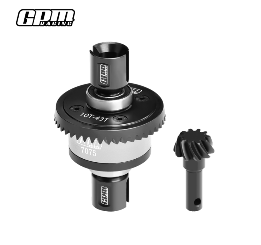 20CrMnTi Steel + 7075Alu 10/43T Front/Rear Complete Diffs For TRAXXAS 1/8 Sledge - Image 6