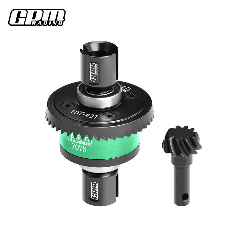 20CrMnTi Steel + 7075Alu 10/43T Front/Rear Complete Diffs For TRAXXAS 1/8 Sledge - Image 3