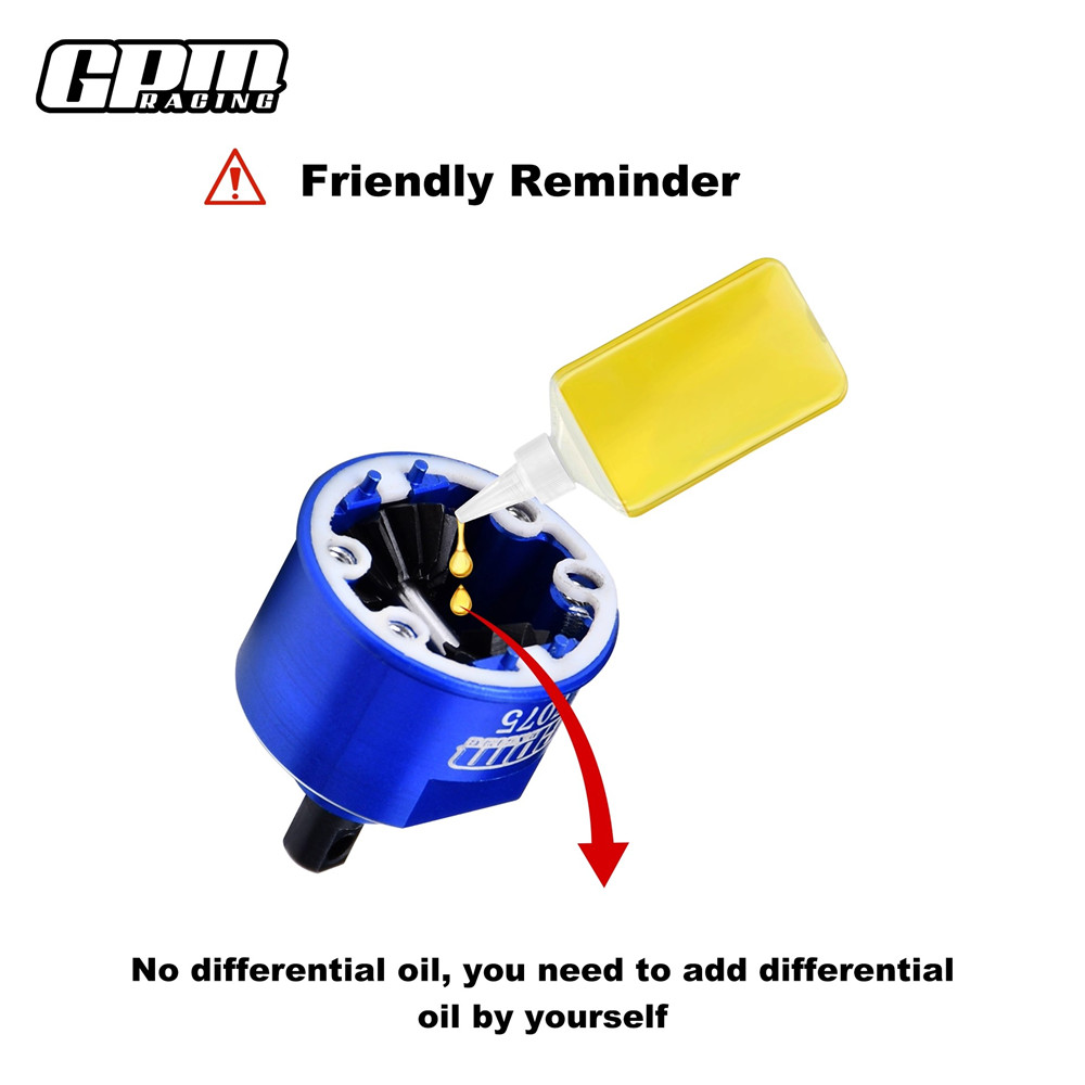 Carbon Steel & 7075 Alloy Centre Complete Diffs 13T/47T For TRAXXAS Mini Slash - Image 2