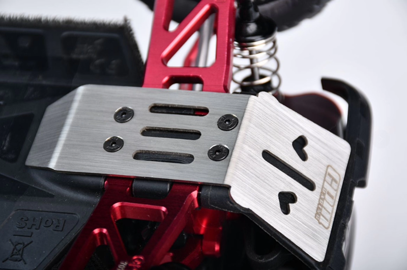 Stainless Steel Front and Rear Chassis Skid For ARRMA 1/18 Granite Grom - Image 2