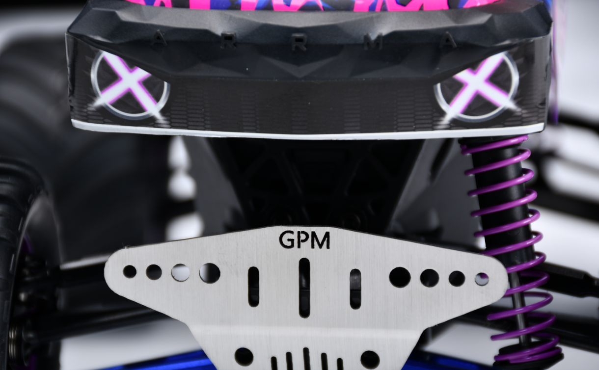 Stainless Steel Front & Rear Chassis Skid For ARRMA 1/16 Quake Grom Gorgon Grom - Image 2