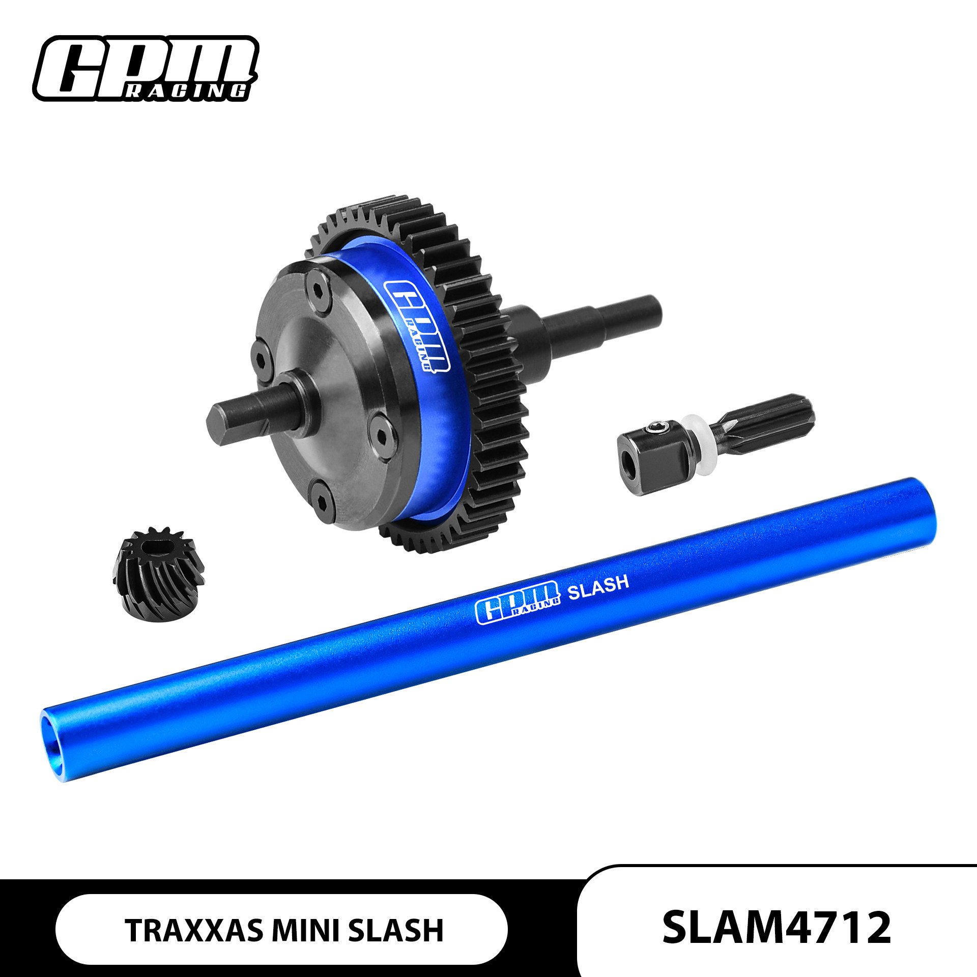 Complete Assembled Kit: Center Differential (Medium Carbon Steel + 7075 Aluminum) for TRAXXAS Mini SLASH 1/16 - Image 6