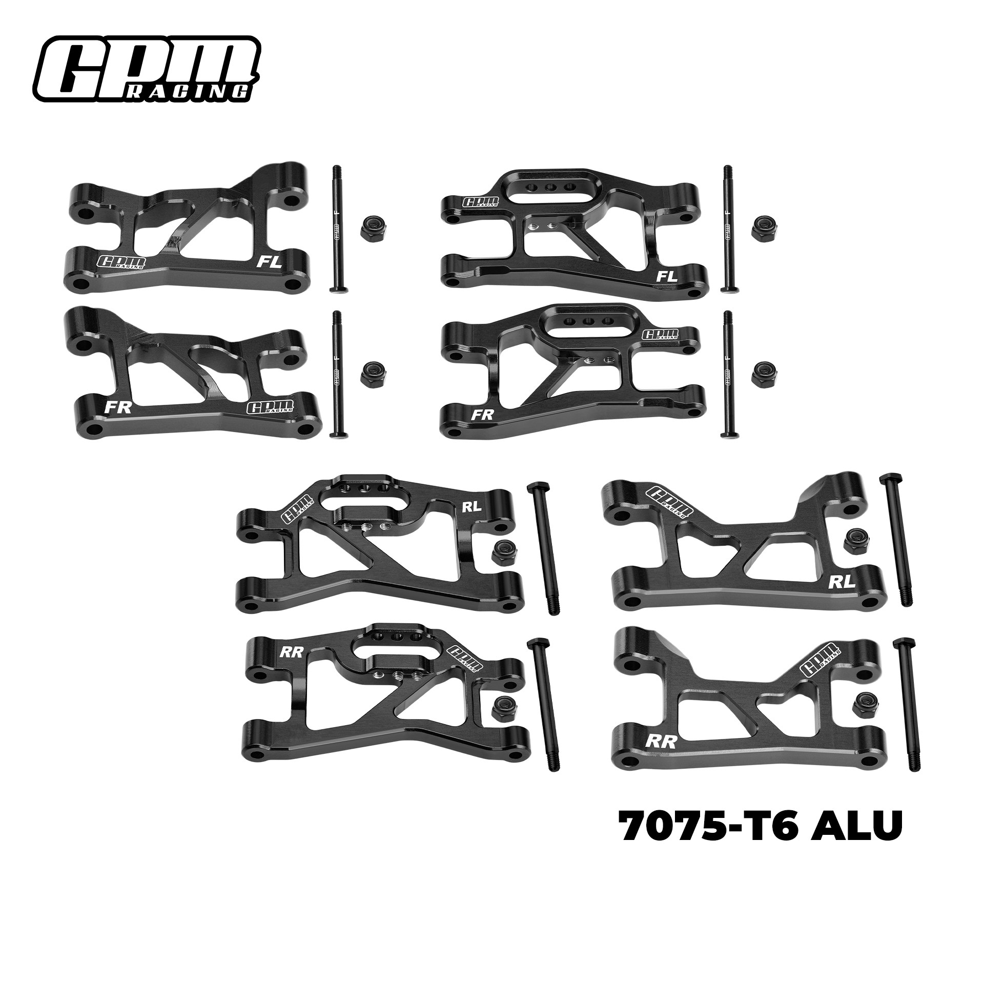 Aluminum 7075 Full Set Swing Arm Parts For TRAXXAS MINI SLASH 1/16 Mini Rally VXL Ford - Image 7