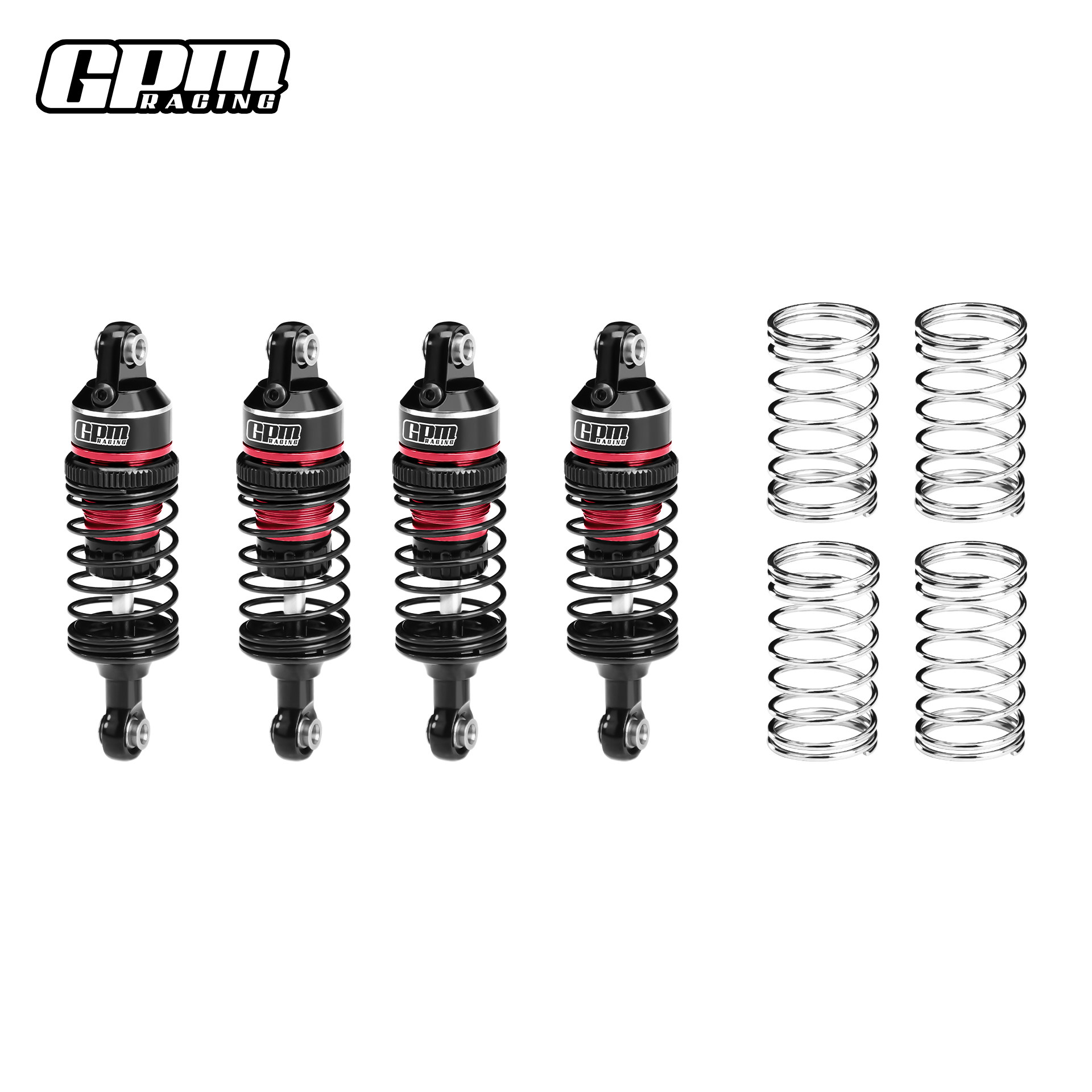 Full Set of Aluminum Progressive Shock Absorbers, Center Distance 63mm for TRAXXAS Mini SLASH & Mini Rally - Image 10