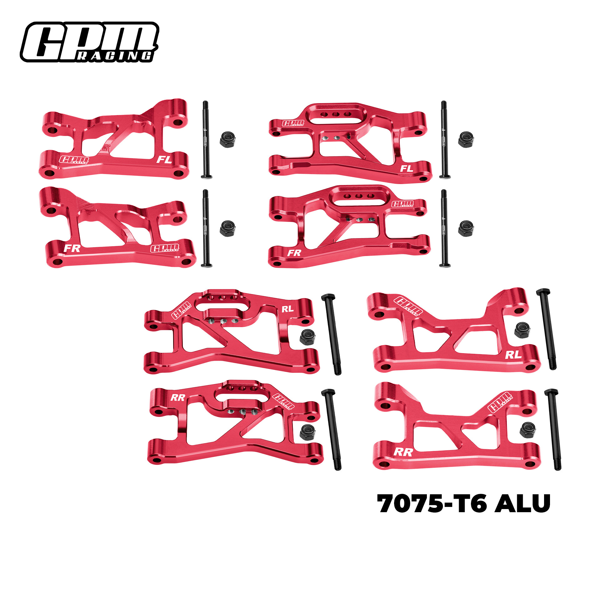 Aluminum 7075 Full Set Swing Arm Parts For TRAXXAS MINI SLASH 1/16 Mini Rally VXL Ford - Image 10