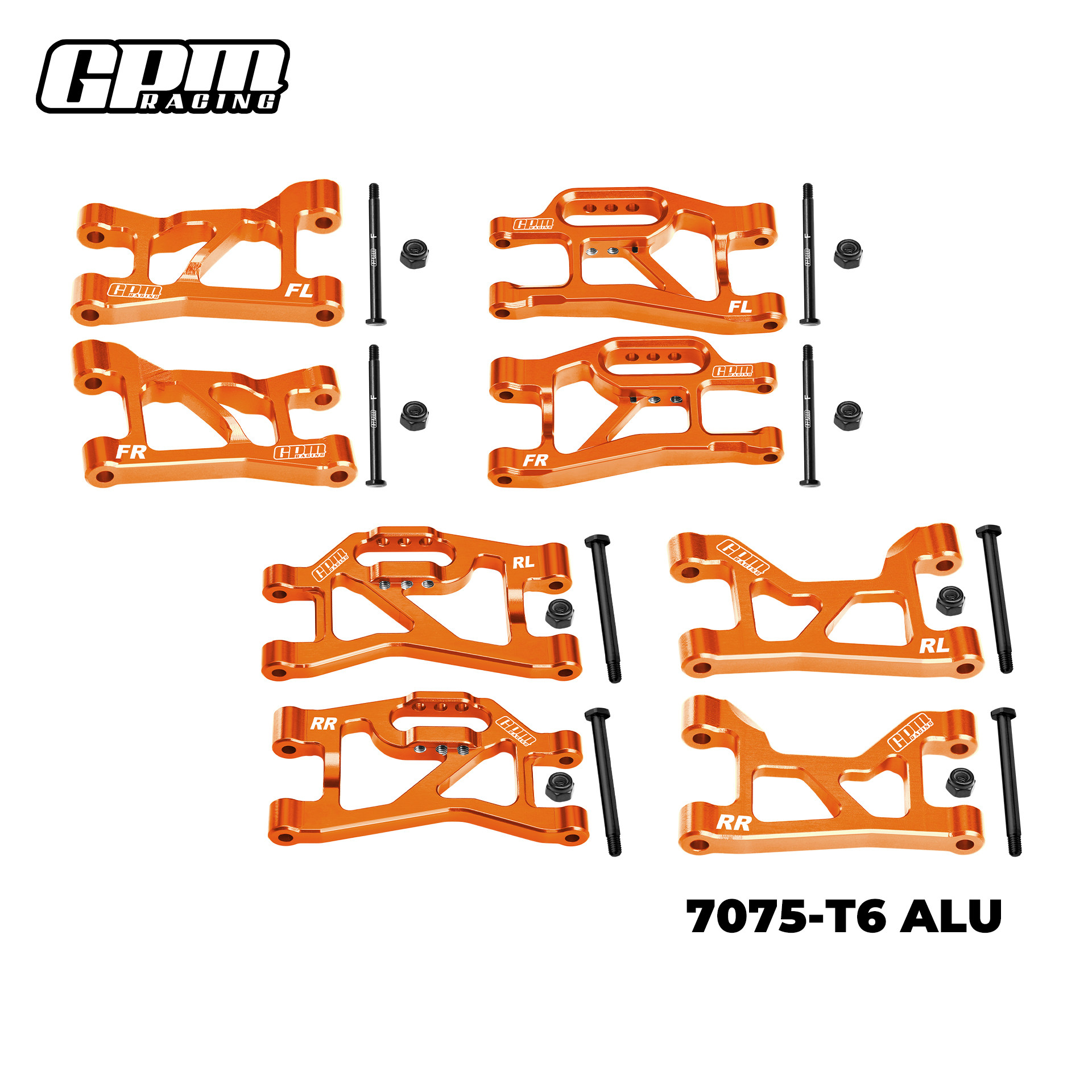 Aluminum 7075 Full Set Swing Arm Parts For TRAXXAS MINI SLASH 1/16 Mini Rally VXL Ford - Image 9