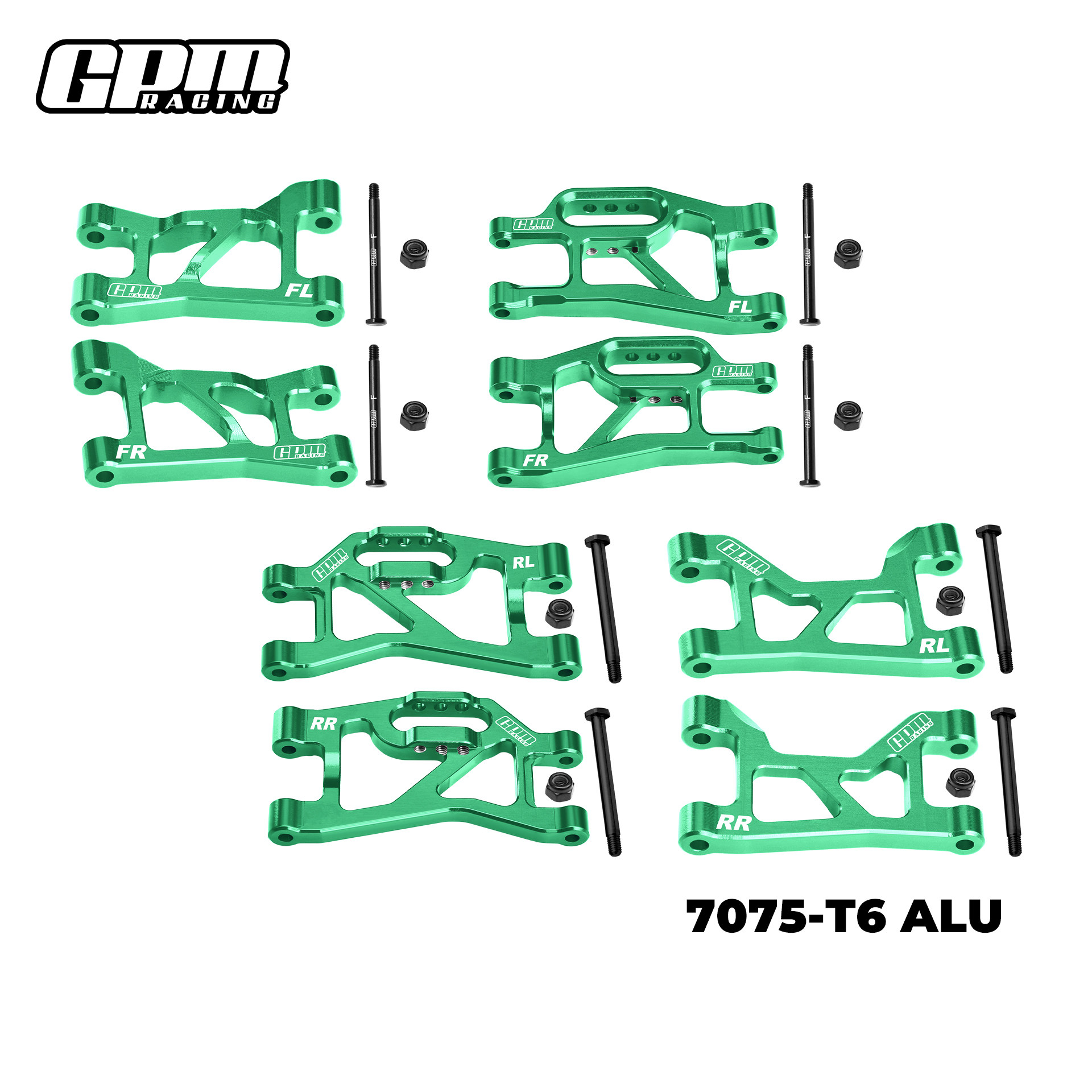 Aluminum 7075 Full Set Swing Arm Parts For TRAXXAS MINI SLASH 1/16 Mini Rally VXL Ford - Image 8