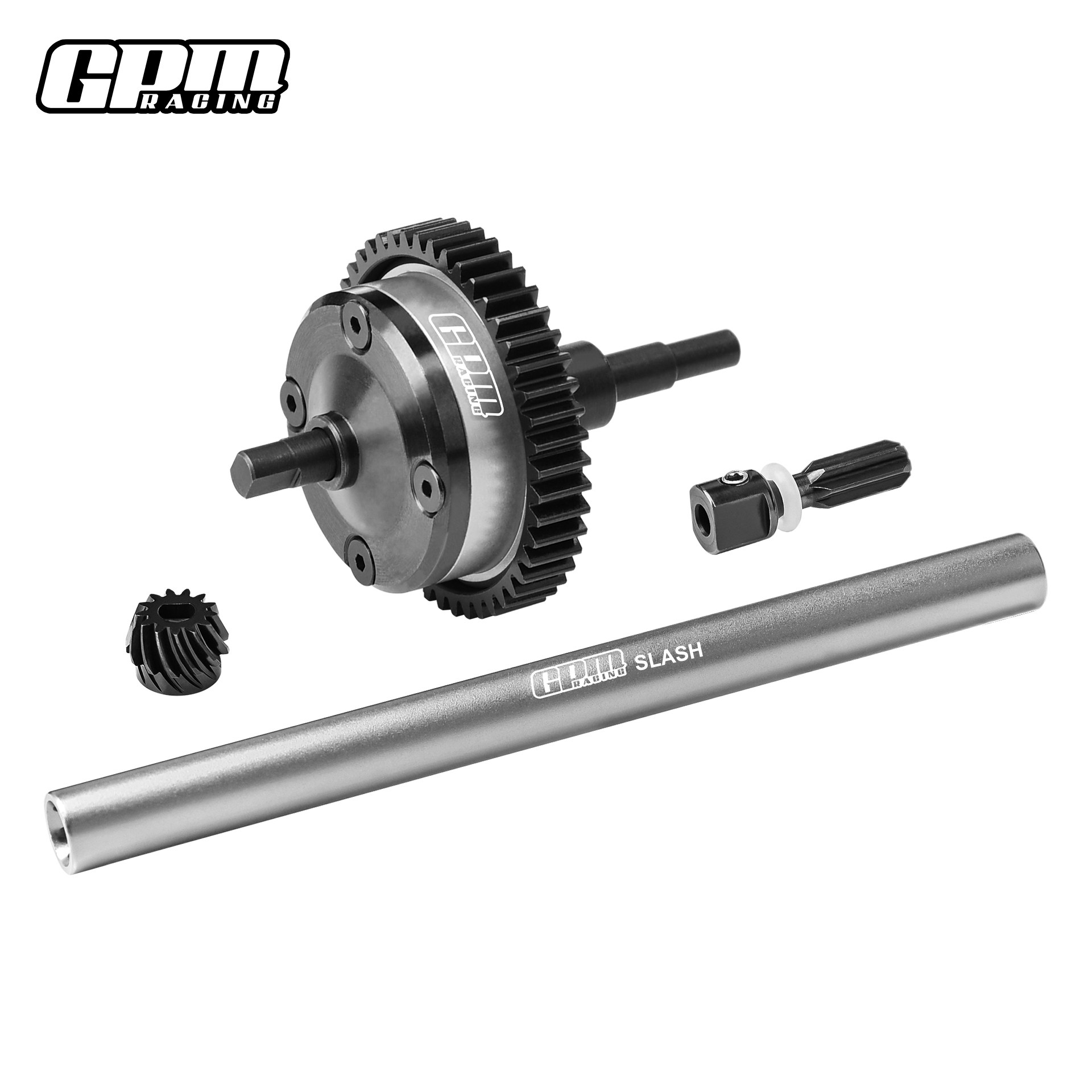 Complete Assembled Kit: Center Differential (Medium Carbon Steel + 7075 Aluminum) for TRAXXAS Mini SLASH 1/16 - Image 11