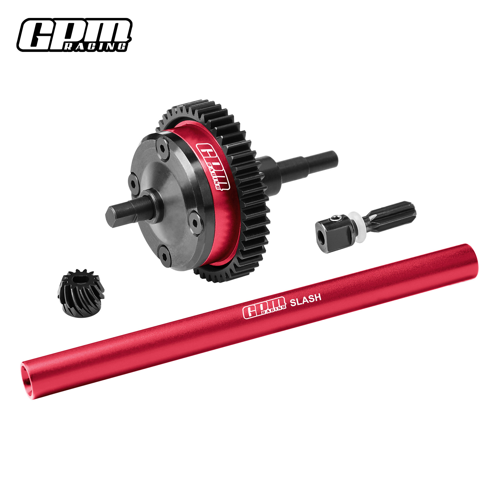 Complete Assembled Kit: Center Differential (Medium Carbon Steel + 7075 Aluminum) for TRAXXAS Mini SLASH 1/16 - Image 10