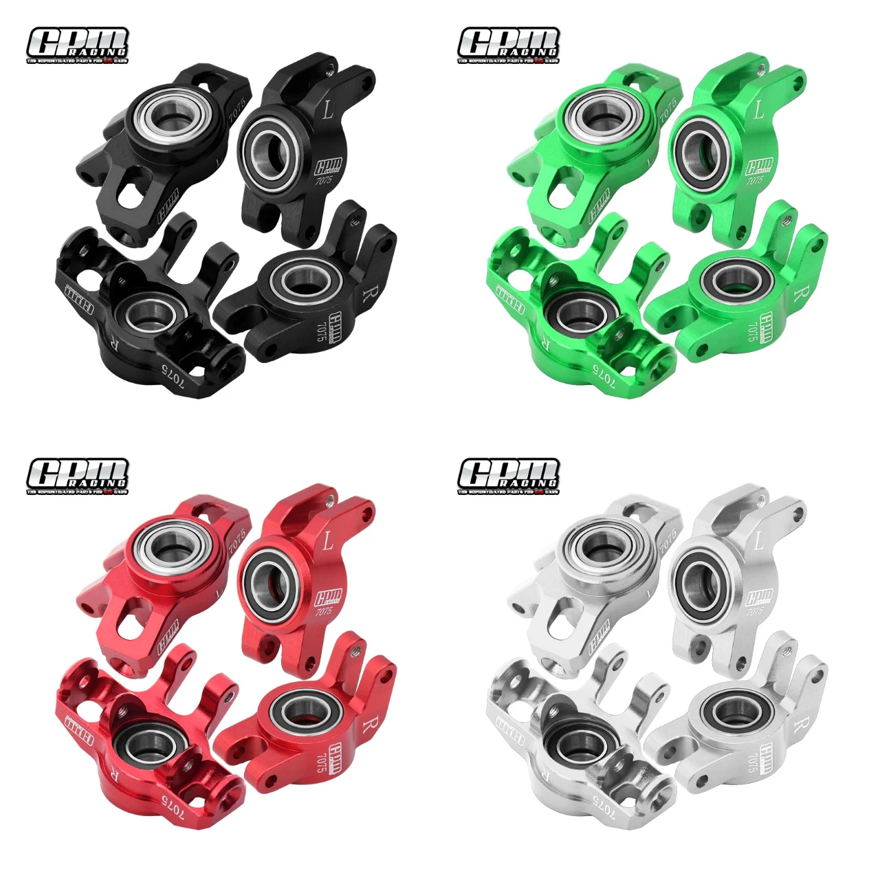 GPM 1/14 Mojave Grom ARA2104 ARRMA FOR 7075Alu Front Steering Block+Rear Hub big Bearing - Image 2