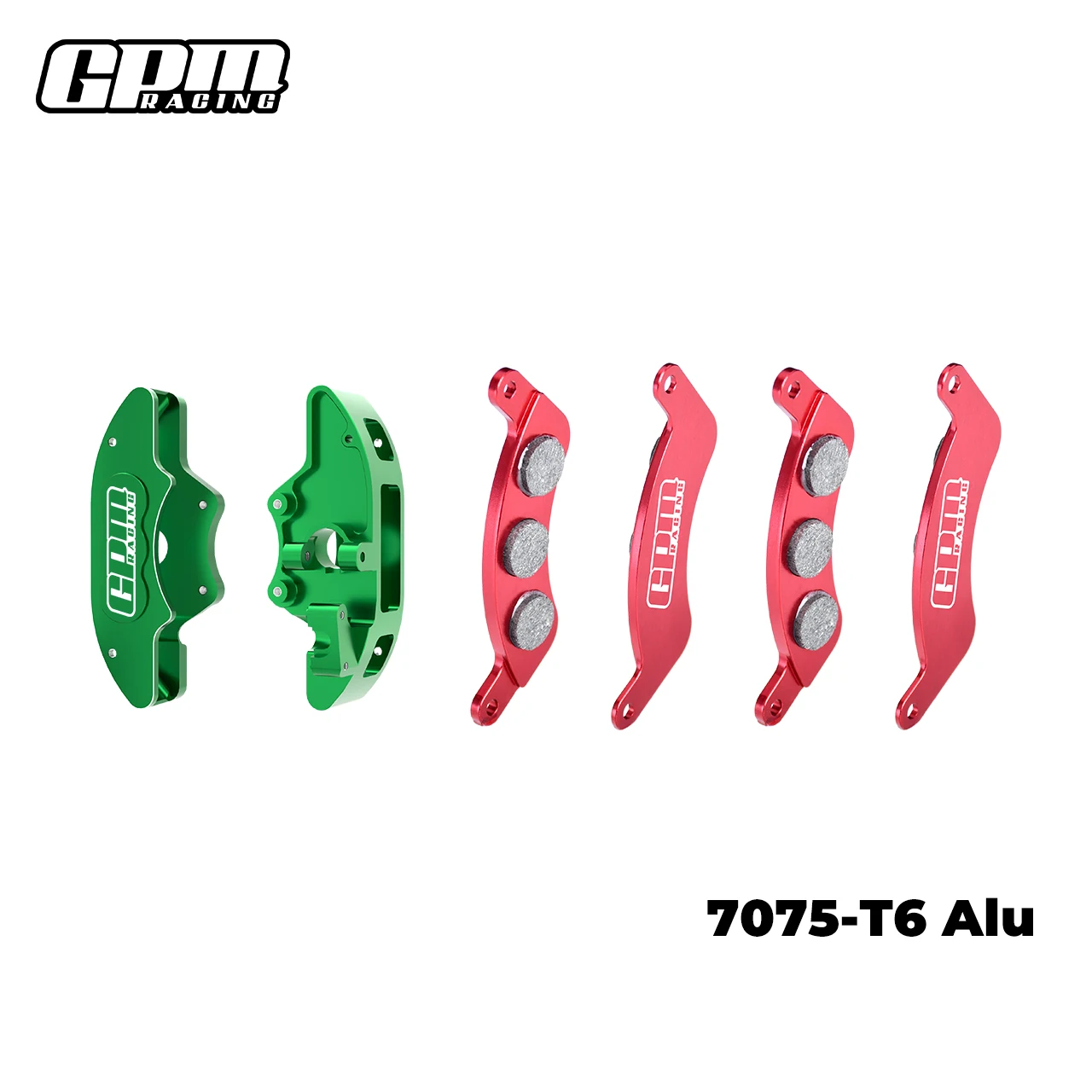 GPM 7075 Alloy Front Brake Calipers & Brake Pads (L&R) TRAXXAS 1/6 Funco Pro 8S - Image 4