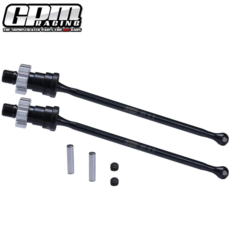 GPM Carbon Steel Front & Rear Driveshaft Set with 7075 Aluminium Hex for TRAXXAS 1/5 X-Maxx 8S 1/6 Funco Sand RC Car Driveshafts - Image 6
