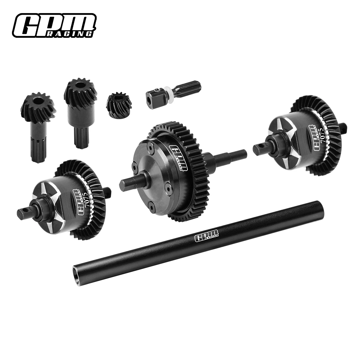 GPM Carbon Steel + 7075Alu Front & Centre & Rear Complete Differential TRAXXAS MINI MAXX MONSTER TRUCK-107154-1 - Image 6