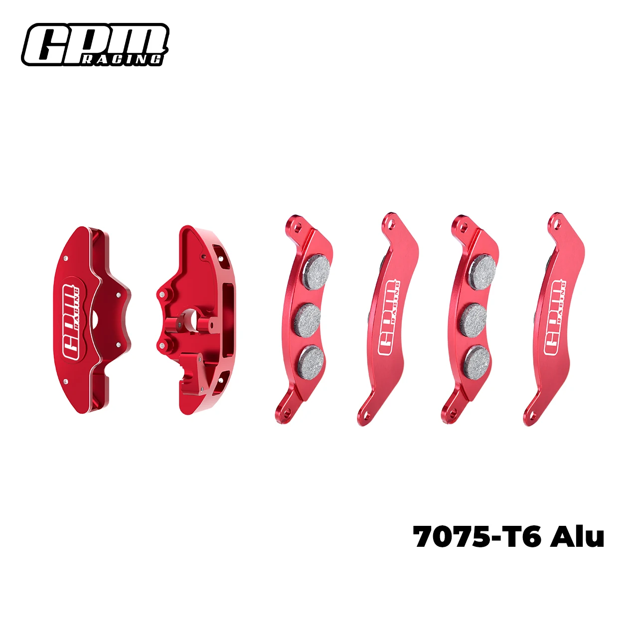 GPM 7075 Alloy Front Brake Calipers & Brake Pads (L&R) TRAXXAS 1/6 Funco Pro 8S - Image 6