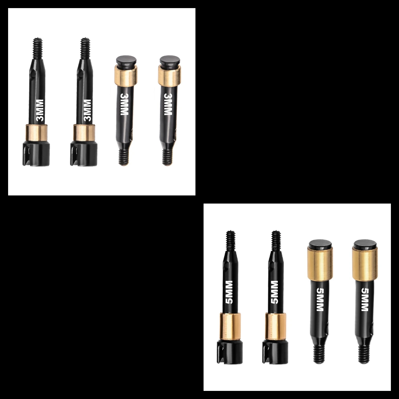 GPM Carbon Steel Front & Rear Drive Shafts +3mm/+5mm Wide LOSI 1/24 Micro-B / Micro-T - Image 3