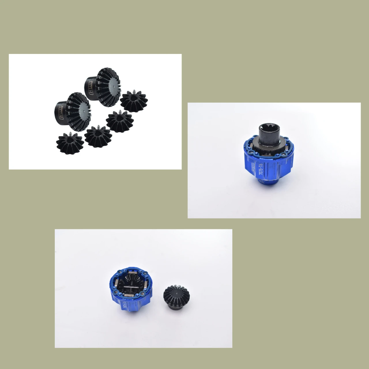 GPM Medium Carbon Steel Front/Middle/Rear Differential Gear Set For TRAXXAS XRT X-MAXX - Image 2