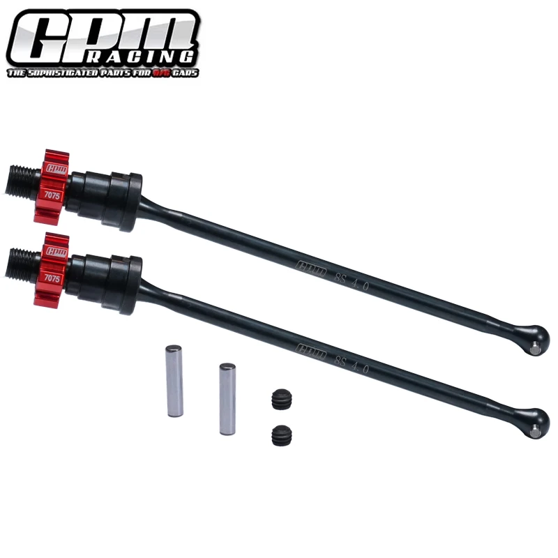 GPM Carbon Steel Front & Rear Driveshaft Set with 7075 Aluminium Hex for TRAXXAS 1/5 X-Maxx 8S 1/6 Funco Sand RC Car Driveshafts - Image 5