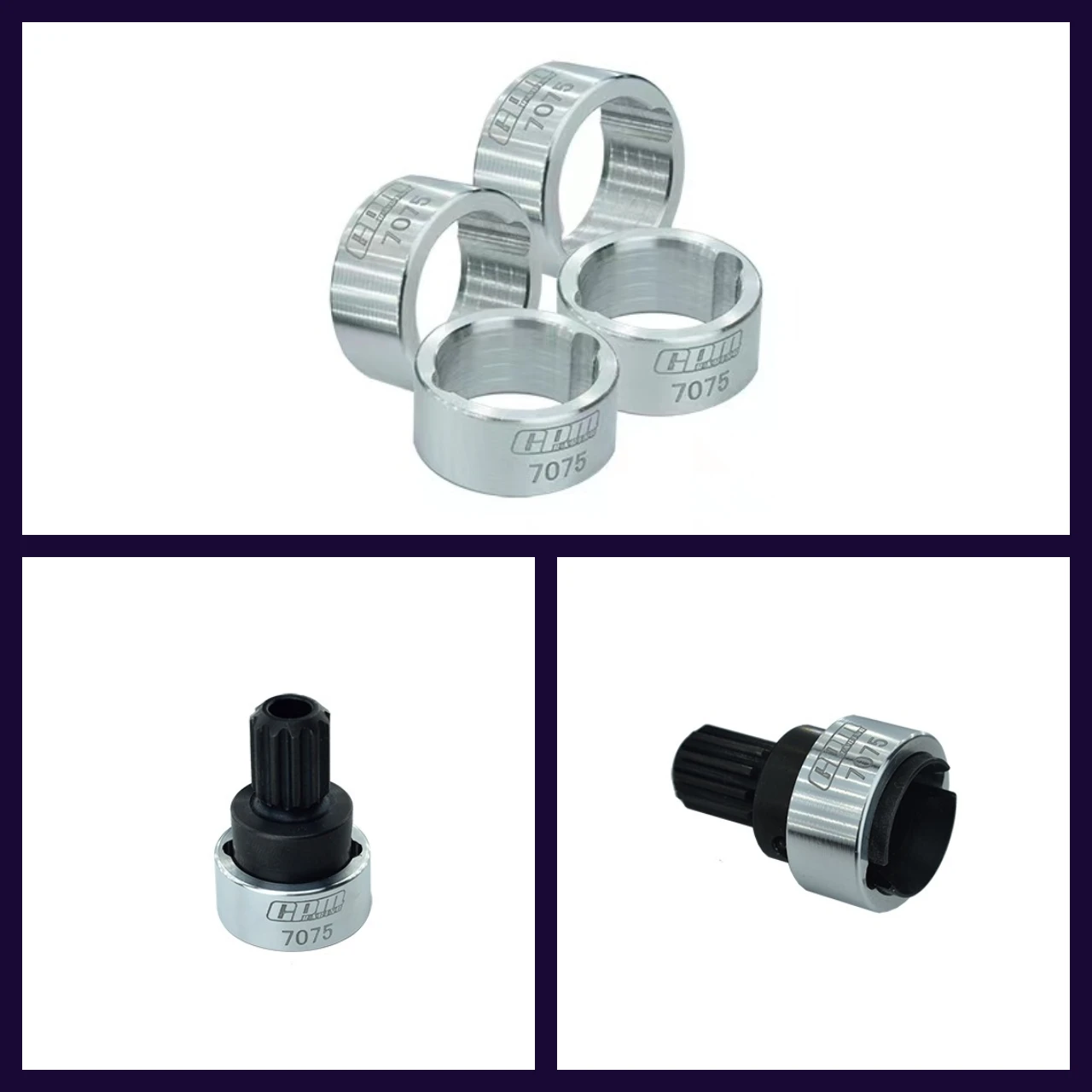 GPM Aerospace Grade Alloy 7075 Drive Cup Sleeves Fit Original 17mm Drive Cup XRT X-MAXX - Image 2