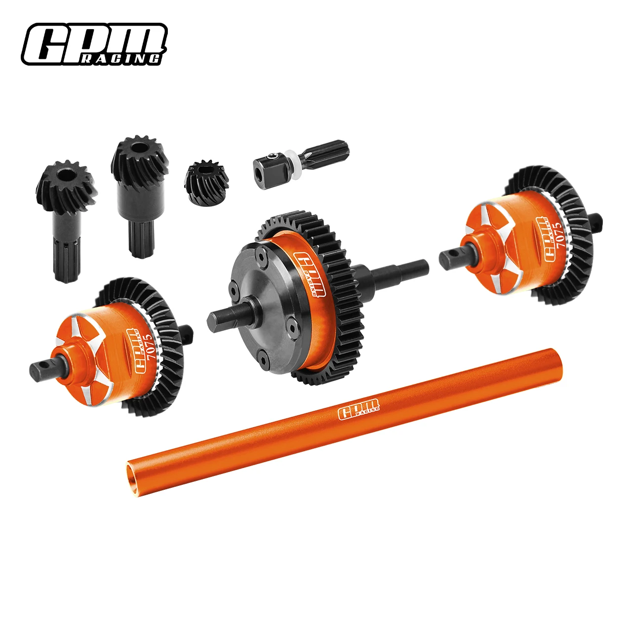 GPM Carbon Steel + 7075Alu Front & Centre & Rear Complete Differential TRAXXAS MINI MAXX MONSTER TRUCK-107154-1 - Image 4