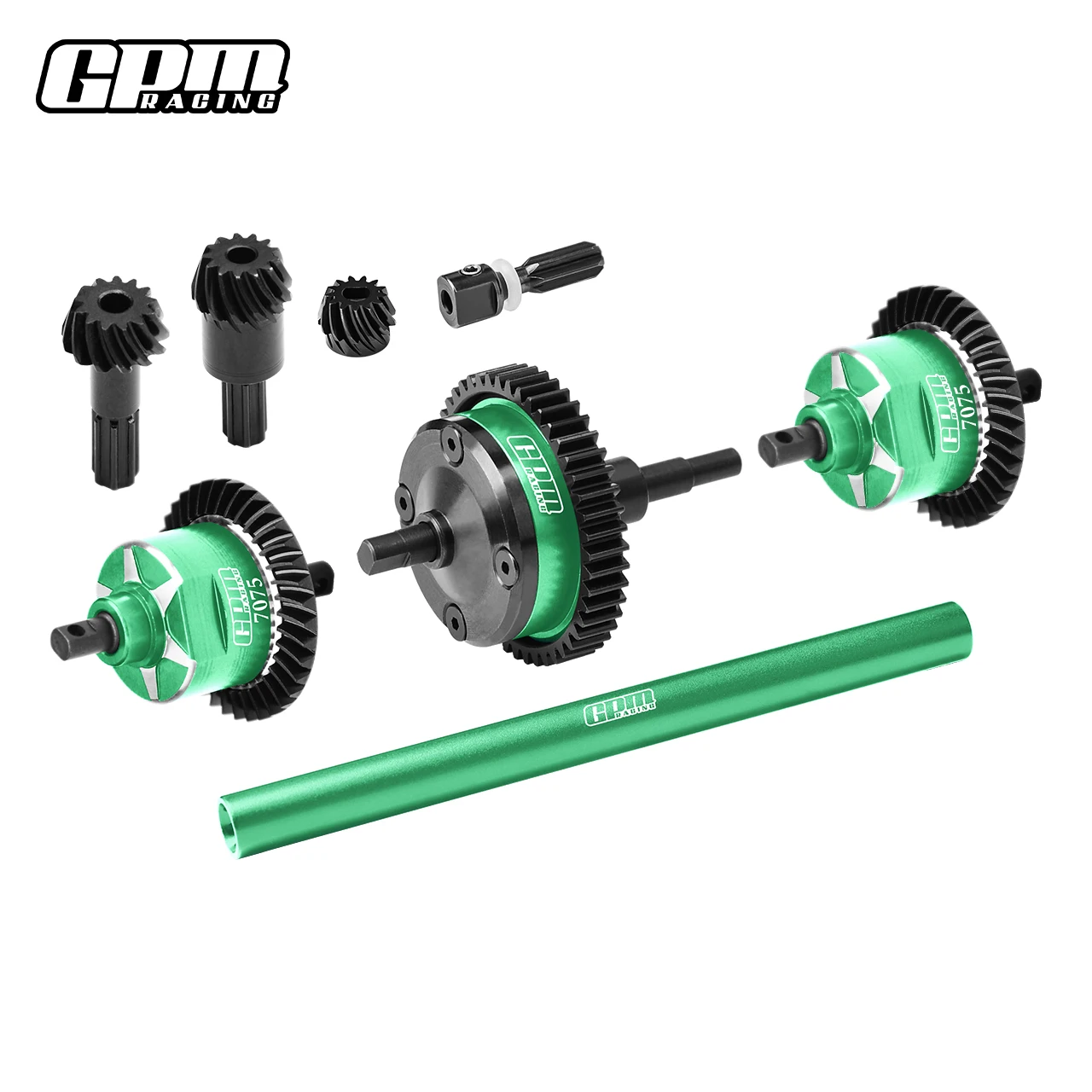 GPM Carbon Steel + 7075Alu Front & Centre & Rear Complete Differential TRAXXAS MINI MAXX MONSTER TRUCK-107154-1 - Image 3