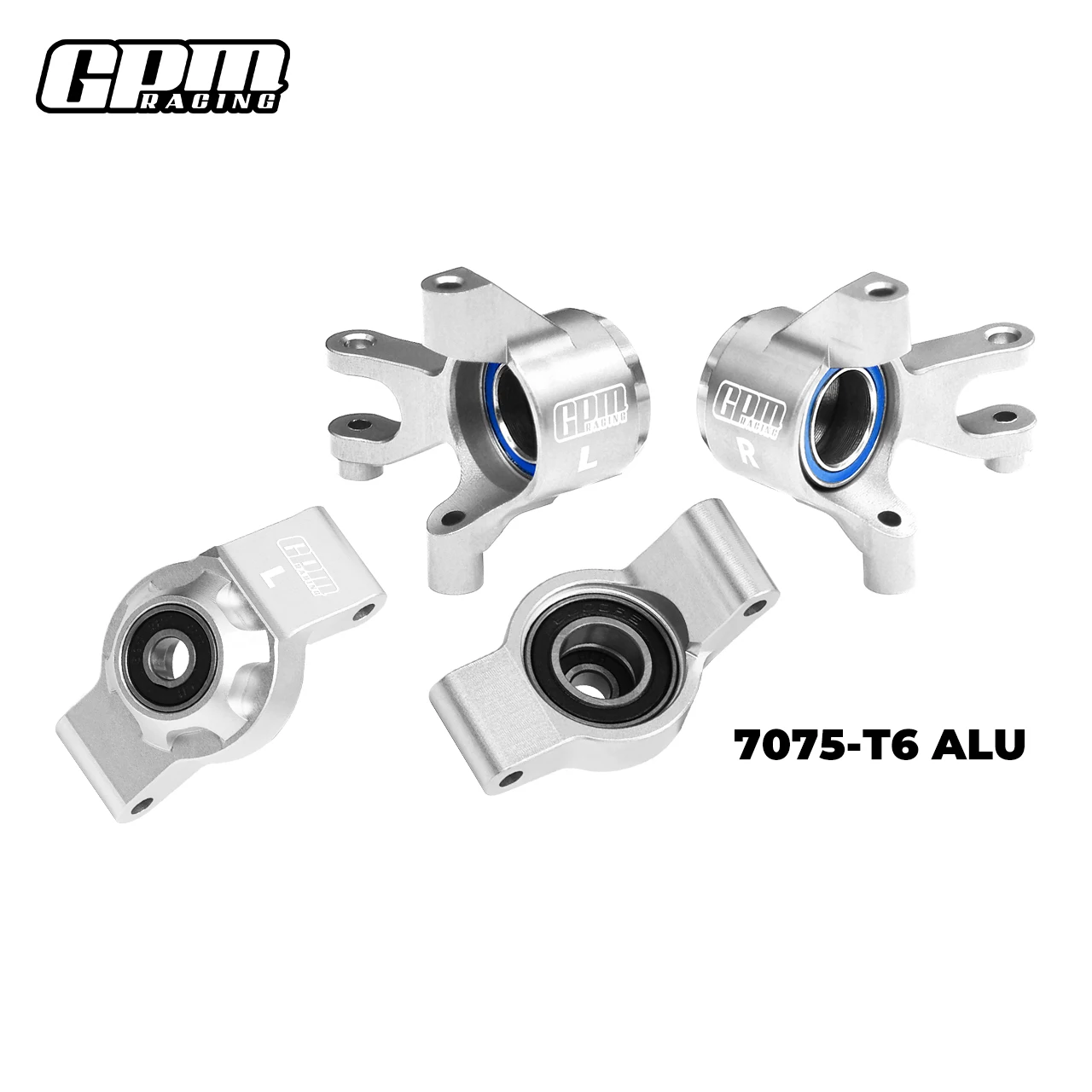 GPM 7075Alu Front Steering Blocks & Rear Hubs Oversize Bearing TRAXXAS Mini Maxx - Image 4