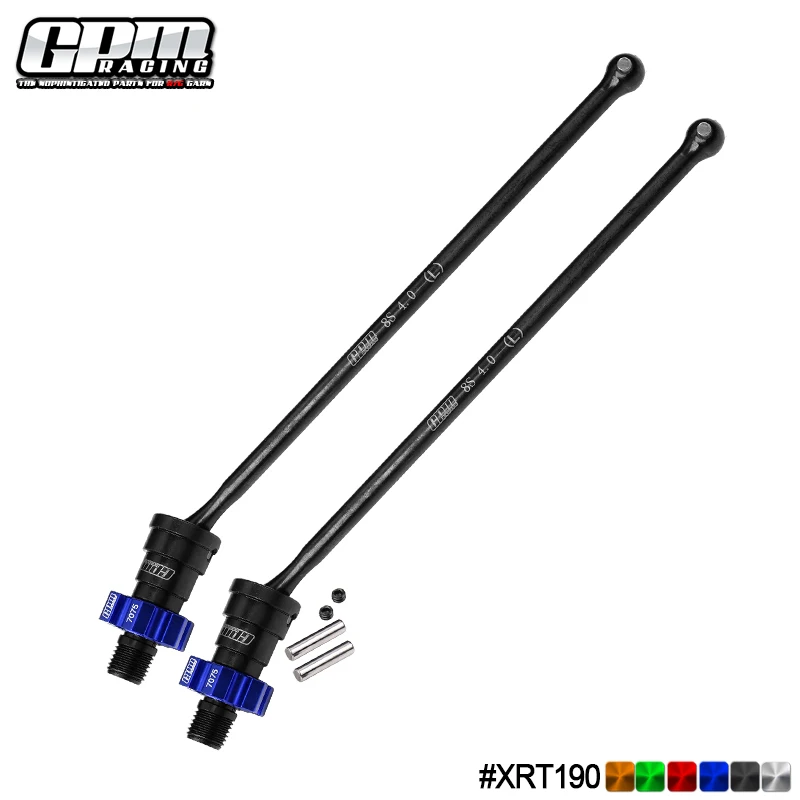 GPM Carbon Steel Front/Rear Driveshaft with 7075 Alloy Hex for TRAXXAS XRT #7895 WideMaxx - Upgrade Racing Accessory - Image 2