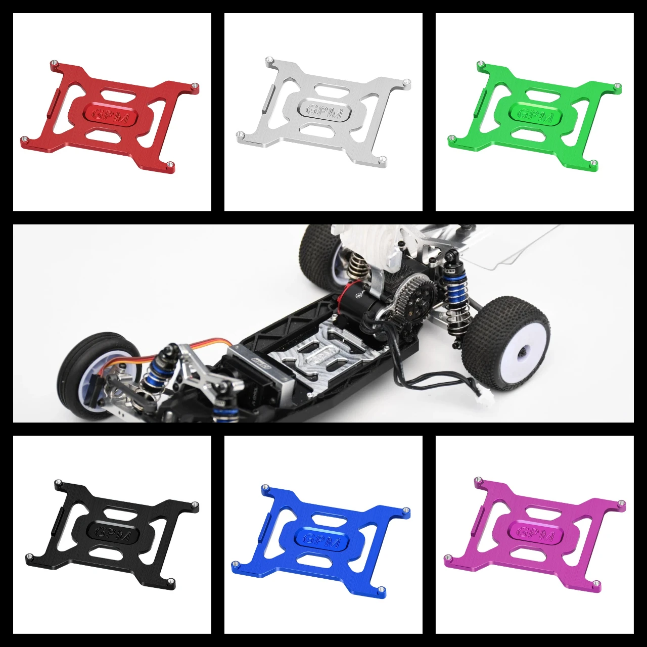 GPM 7075 Alloy With Limit Steps And Sunken Battery Holder For LOSI 1/24 Micro-B - Image 7