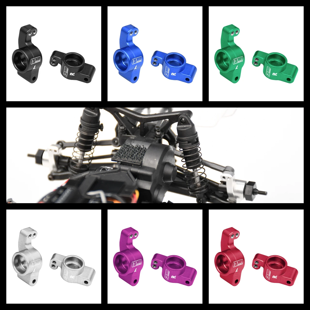 GPM 7075 Alloy Rear Hubs For LOSI 1/24 Micro-B / 1/28 Micro-T - Image 7