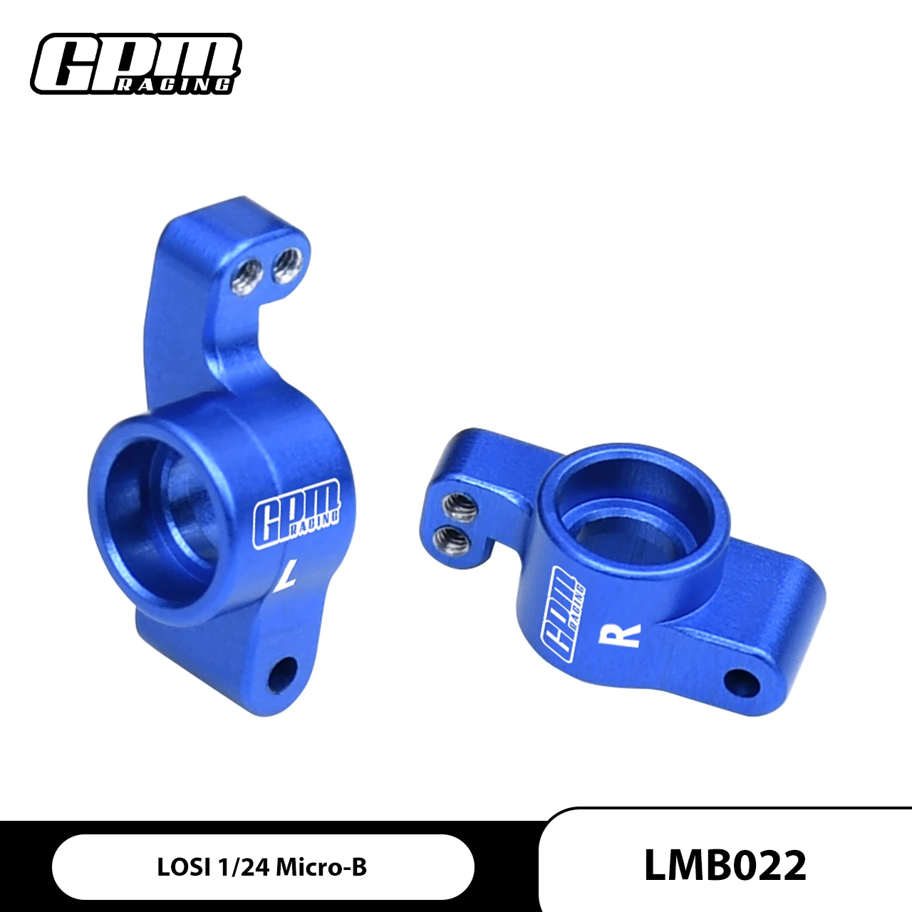 GPM 7075 Alloy Rear Hubs For LOSI 1/24 Micro-B / 1/28 Micro-T - Image 4