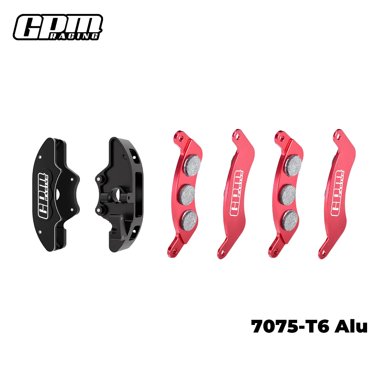 GPM 7075 Alloy Front Brake Calipers & Brake Pads (L&R) TRAXXAS 1/6 Funco Pro 8S - Image 3
