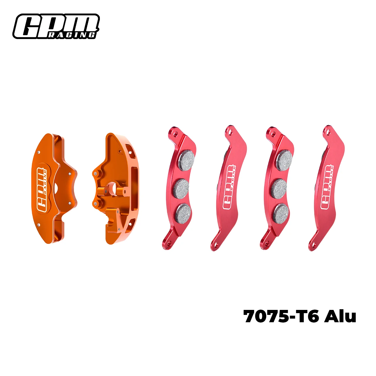GPM 7075 Alloy Front Brake Calipers & Brake Pads (L&R) TRAXXAS 1/6 Funco Pro 8S - Image 5