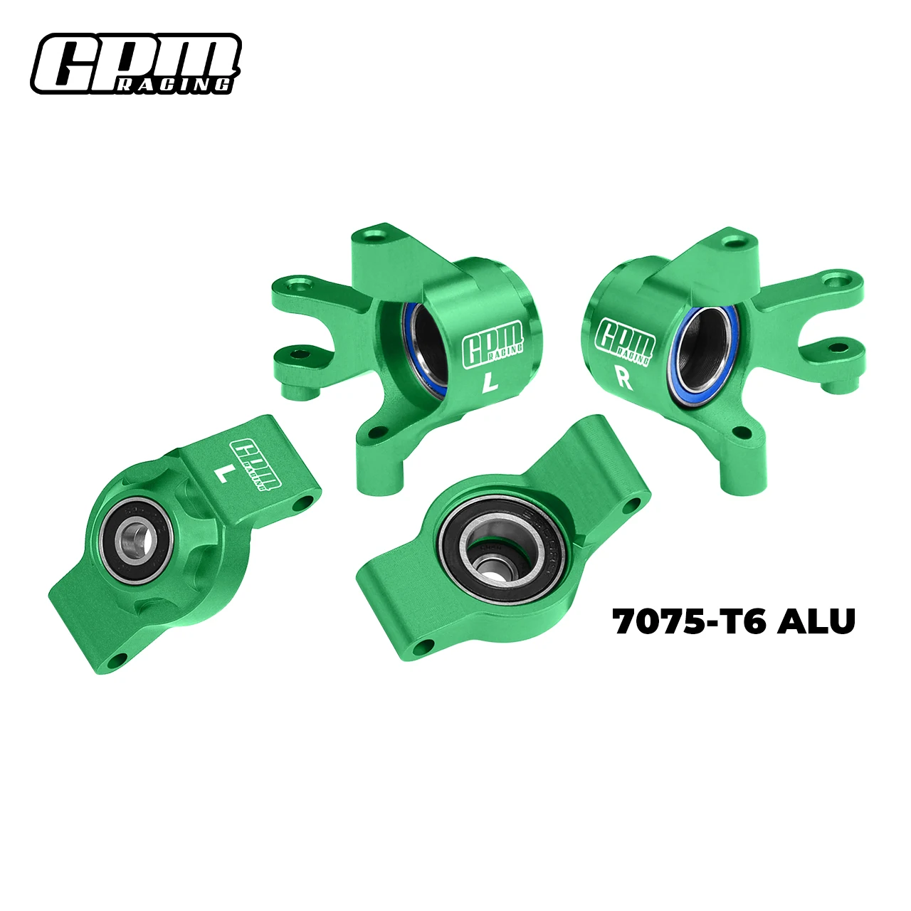 GPM 7075Alu Front Steering Blocks & Rear Hubs Oversize Bearing TRAXXAS Mini Maxx - Image 2