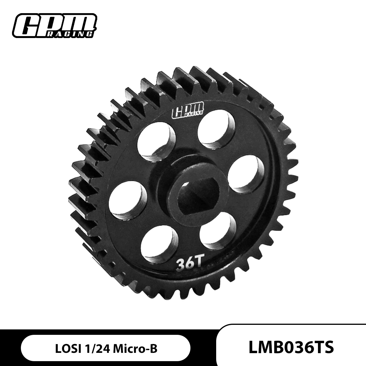GPM 4140 Carbon Steel Speed Main Gear 34T/36T For LOSI 1/24 Micro-B / 1/28 Micro-T - Image 2